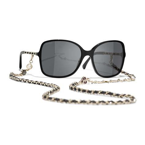 chanel 5210q square acetate & lambskin sunglasses|CHANEL Sunglasses: Square Sunglasses, acetate & lambskin — .